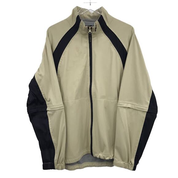 Forrester's Men Golf Jacket L Full Zip Stormtex Waterproof Vented Zip-Off Sleeve - Picture 1 of 8